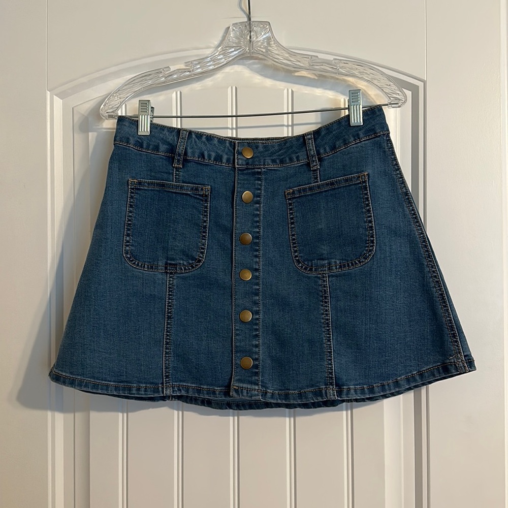 Altar’d State Jean Skirt
